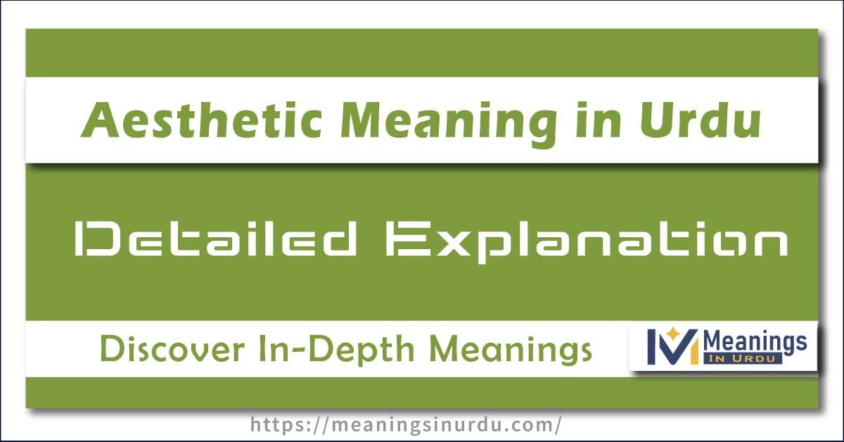 Aesthetic Meaning in Urdu