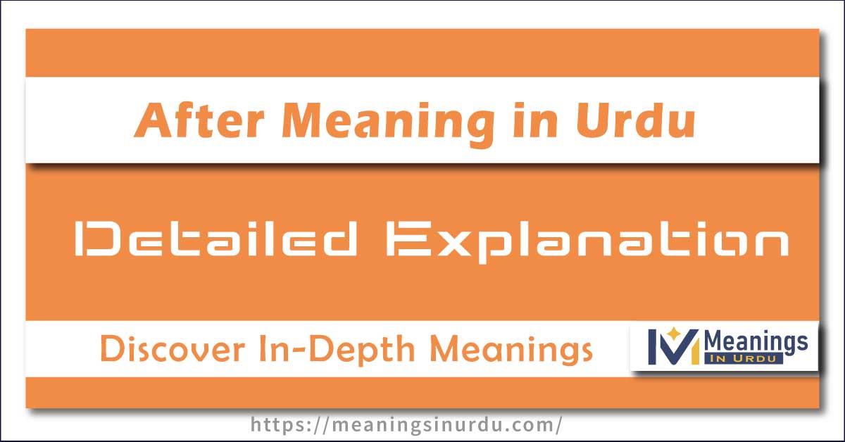 After Meaning in Urdu