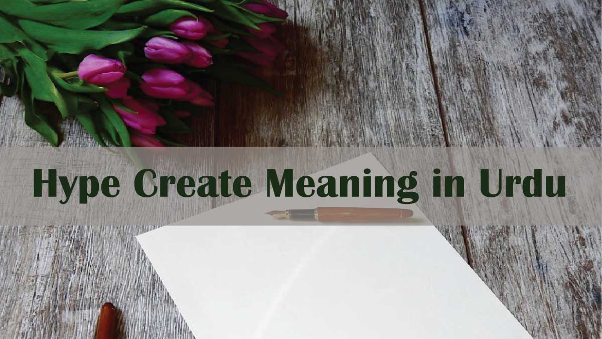 Hype Create Meaning in Urdu